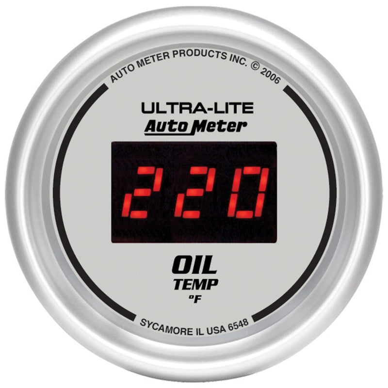 Autometer Ultra-Lite 52MM 0-340 Deg F Digital Oil Temperature