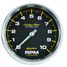 Load image into Gallery viewer, Autometer Carbon Fiber Series 5-inch 10000 RPM Tachometer