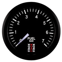 Load image into Gallery viewer, Autometer Stack 52mm 0-7 Bar M10 Male Pro Stepper Motor Fuel Pressure Gauge - Black