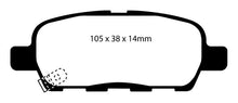 Load image into Gallery viewer, EBC 03-05 Infiniti FX35 3.5 Yellowstuff Rear Brake Pads