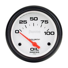 Load image into Gallery viewer, Autometer Phantom 66.7mm 0-100 PSI SSE Oil Pressure Gauge