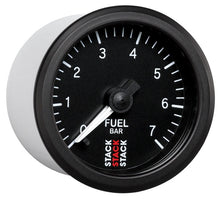 Load image into Gallery viewer, Autometer Stack 52mm 0-7 Bar M10 Male Pro Stepper Motor Fuel Pressure Gauge - Black