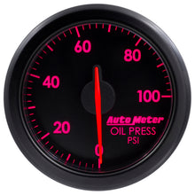 Load image into Gallery viewer, Autometer Airdrive 2-1/6in Oil Pressure Gauge 0-100 PSI - Black