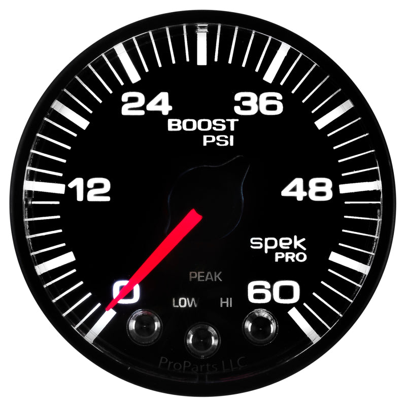 Autometer Spek-Pro 52.4mm 0-60 PSI Digital Stepper Motor Boost Gauge