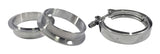 Torque Solution Stainless Steel V-Band Clamp & Flange Kit - 2.5in