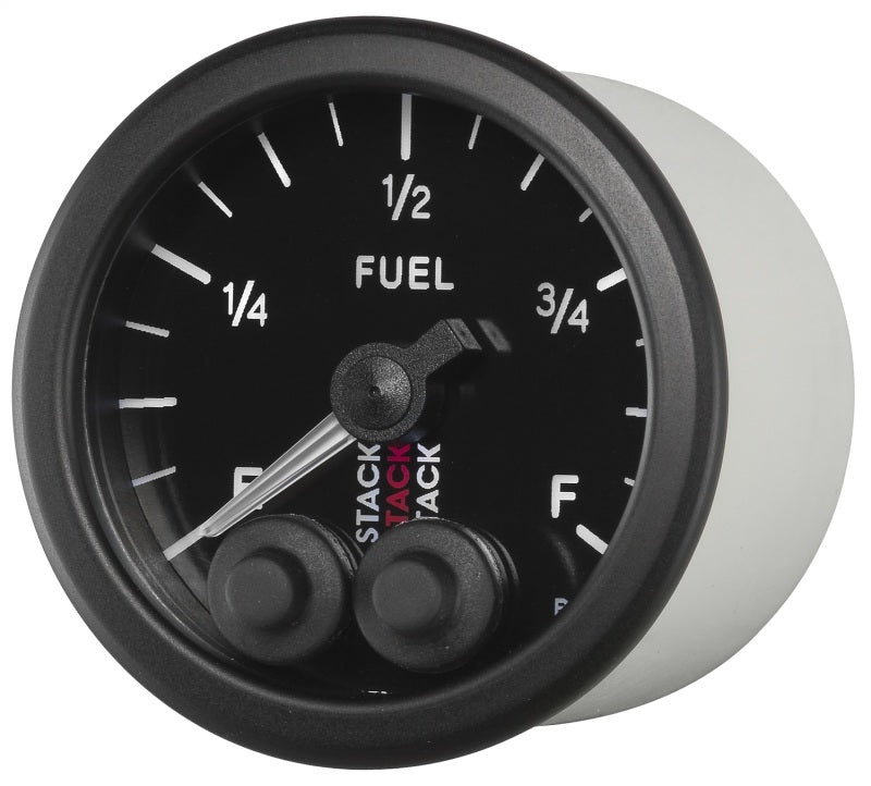 Autometer Stack 52mm 0-280 Ohm Programmable Pro-Control Fuel Level Gauge - Black