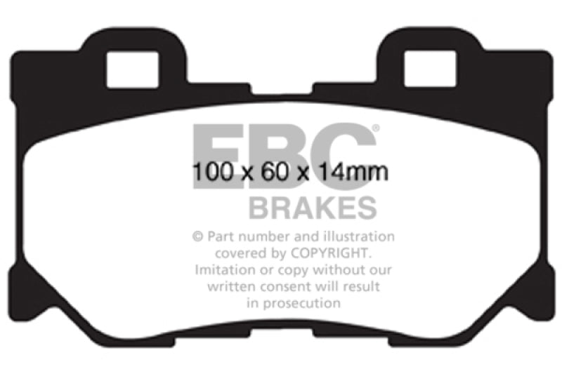 EBC 08-13 Infiniti FX50 5.0 Redstuff Rear Brake Pads