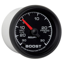 Load image into Gallery viewer, Autometer ES 52mm Full Sweep Electronic 30 In Hg-Vac/30 PSI Vacuum/Boost Gauge