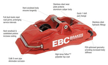 Load image into Gallery viewer, EBC Racing 92-00 BMW M3 (E36) Front Left Apollo-4 Red Caliper