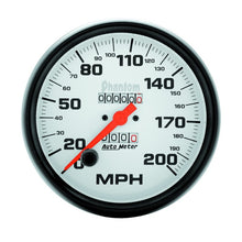 Load image into Gallery viewer, Autometer Phantom 5in 0-200 MPH Mechanical Speedometer