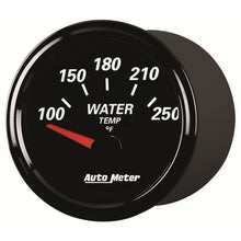 Load image into Gallery viewer, Autometer Designer Black II 52mm 250 Deg F Water Temp Gauge