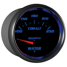 Load image into Gallery viewer, Autometer Cobalt 66mm 100-250 Degree F Electric Water Temperature Gauge