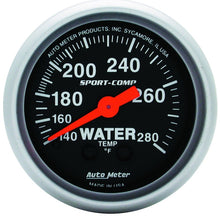 Load image into Gallery viewer, Autometer 2-1/16in 140-280 Degree F Mechanical Water Temp Sport-Comp Gauge