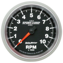 Load image into Gallery viewer, Autometer Sport-Comp II 3-3/8in 10K RPM In Dash Tachometer