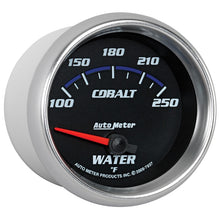 Load image into Gallery viewer, Autometer Cobalt 66mm 100-250 Degree F Electric Water Temperature Gauge