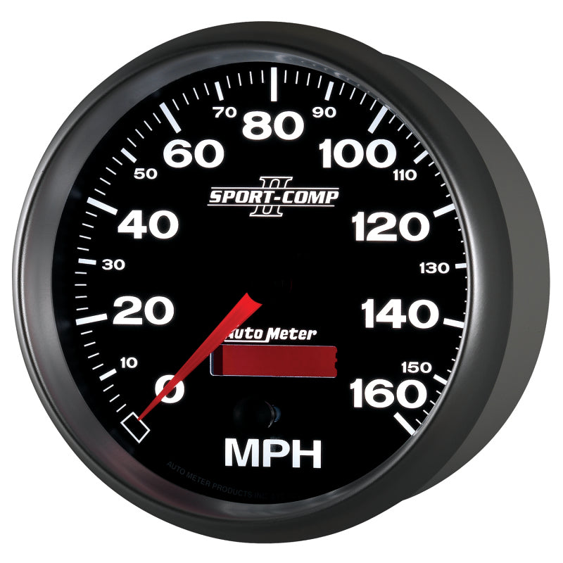 Autometer Sport-Comp II 5 inch 0-160MPH Electronic Programmable Speedometer