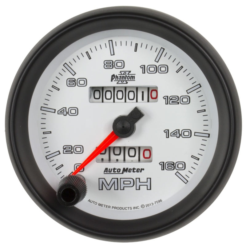 Autometer Phantom II 3-3/8in 160 MPH Mechanical Speedometer