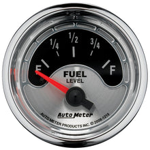 Load image into Gallery viewer, Autometer American Muscle Gauge Fuel Level 2 1/16in 16e To 158f Elec American Muscle