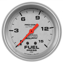 Load image into Gallery viewer, Autometer Ultra-Lite 2 5/8inMechanical Fuel Presure Gauge 15psi