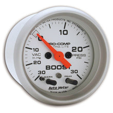 Load image into Gallery viewer, Autometer Ultra-Lite 52mm 30 PSI Electronic Boost Gauge