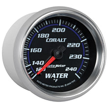 Load image into Gallery viewer, Autometer Cobalt 66mm 120-240 Degree F Mechanical Water Temperature Gauge