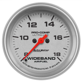 Autometer Ultra-Lite 2-5/8in Wideband Air/Fuel Ratio Analog (8:1-18:1 AFR)