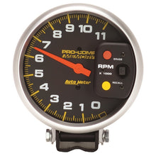 Load image into Gallery viewer, Autometer Pro-Comp 5in 0-11000 RPM Pedestal w/Peak Memory Tachometer