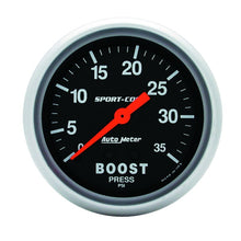 Load image into Gallery viewer, Autometer Sport-Comp 66.7mm 0-35 PSI Mechanical Boost Gauge