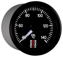 Load image into Gallery viewer, Autometer Stack 52mm 40-140 Deg C 1/8in NPTF Male Pro Stepper Motor Oil Temp Gauge - Black