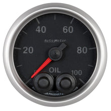 Load image into Gallery viewer, Autometer Elite 52mm Oil Pressure Peak and Warn Gauge w/ Electonic Control