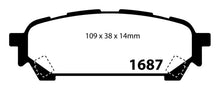 Load image into Gallery viewer, EBC 04-06 Saab 9-2X 2.0 Turbo Yellowstuff Rear Brake Pads