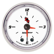 Load image into Gallery viewer, Autometer C2 2-1/6in 12 Hour Analog Clock Gauge