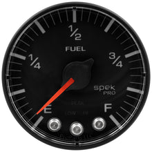 Load image into Gallery viewer, Autometer Spek-Pro Gauge Fuel Level 2 1/16in 0-270 Programmable Blk/Blk