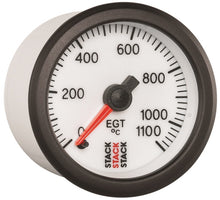 Load image into Gallery viewer, Autometer Stack 52mm 0-1100 Deg C Pro Stepper Motor Exhaust Gas Temp Gauge - White