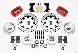 Wilwood Dynapro Dust-Boot Front Kit 12.19in Drilled-Red WWE ProSpindle