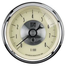 Load image into Gallery viewer, AutoMeter Gauge Tachometer 3-3/8in. 8K RPM In-Dash Prestige Antq. Ivory