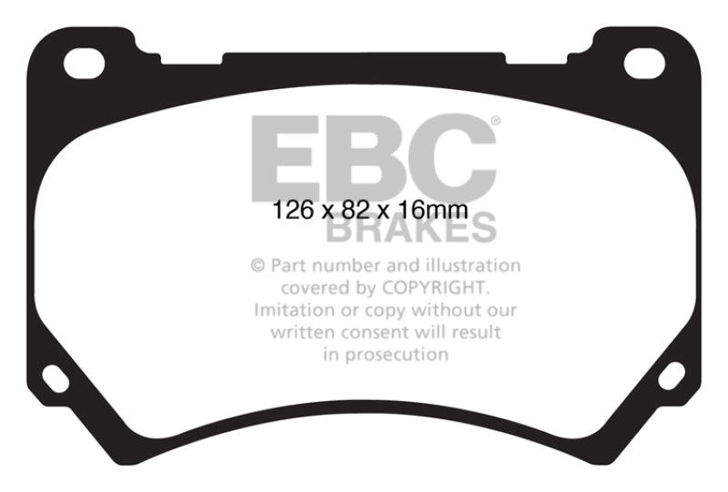 EBC 11+ Hyundai Equus 4.6 Greenstuff Front Brake Pads